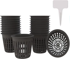4 Inch Plastic Net Cups, Pots Plant Containers, for Hydroponics Aquaponics Orchi