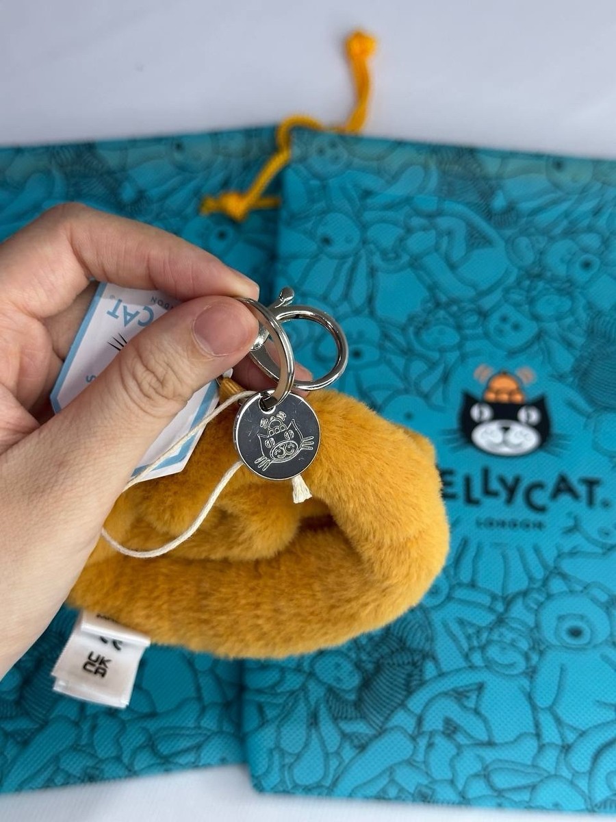Jellycat Amuseables Pretzel Plush Bag Charm Keychain Collectible