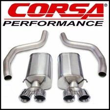 Corsa Sport 3" Axle-Back Exhaust System fit 2006-2013 Chevy Corvette Z06 7.0L V8