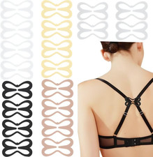 20 Pack Bra Strap Clips Racerback Converter Anti-Slip Hidden Holder 4 Colors