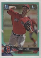 2018 Bowman Chrome Prospects Aqua Refractor 112/125 Travis Lakins #BCP139 1u6