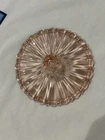 ANCHOR HOCKING DEPRESSION GLASS FORTUNE CANDY DISH  LID  PINK   REPLACEMENT  EUC
