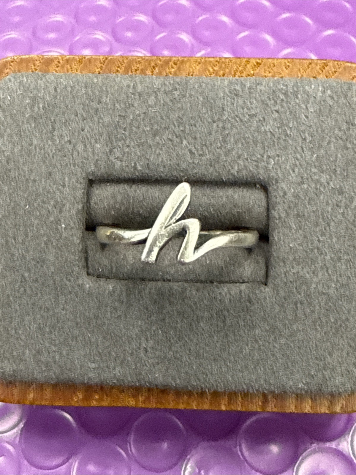 ❤️ James Avery Sterling Silver Script Initial h R… - image 4