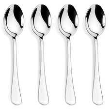 12 Pcs Heavy Duty Teaspoons 18/10 Stainless Steel, 6.8 Inch Soup Spoons Silve...