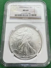 1993 $1 American Silver Eagle NGC MS69 Brown Label