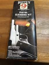 NEW HOPPE'S 9  PISTOL ALL CALIBER GUN CLEANING KIT WITH STORAGE BOX New