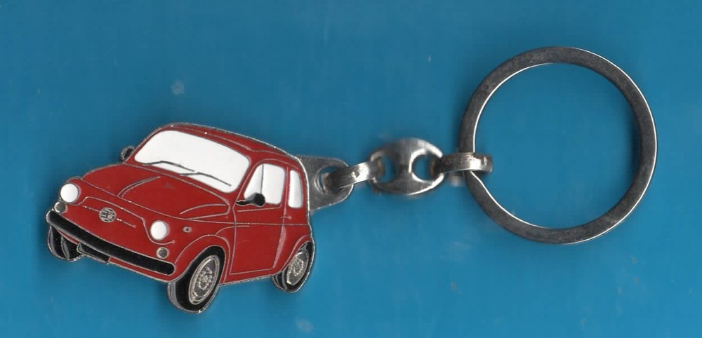 Vintage Keychain Keychain Keychain Keychain Fiat 500 Ma0031