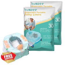 Potty Chair Liners Disposable Portable 60 Pack Bags