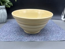 Over And Back Yellow Ware 8” Mixing Bowl 