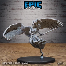 Angel Zombie by Epic Miniatures | D&D | DnD | Truescale | Print on Demand