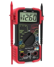3320 Auto-Ranging Digital Multimeter, Red & Black