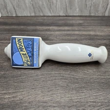 Blue Moon 10" Belgian White Beer Tap Handle Vintage Ceramic