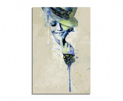 60x90cm Vanessa Paradis VII Aqua Wandbild Aquarell Art
