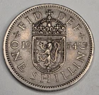 Great Britain One Shilling coin from a recent eBay sale