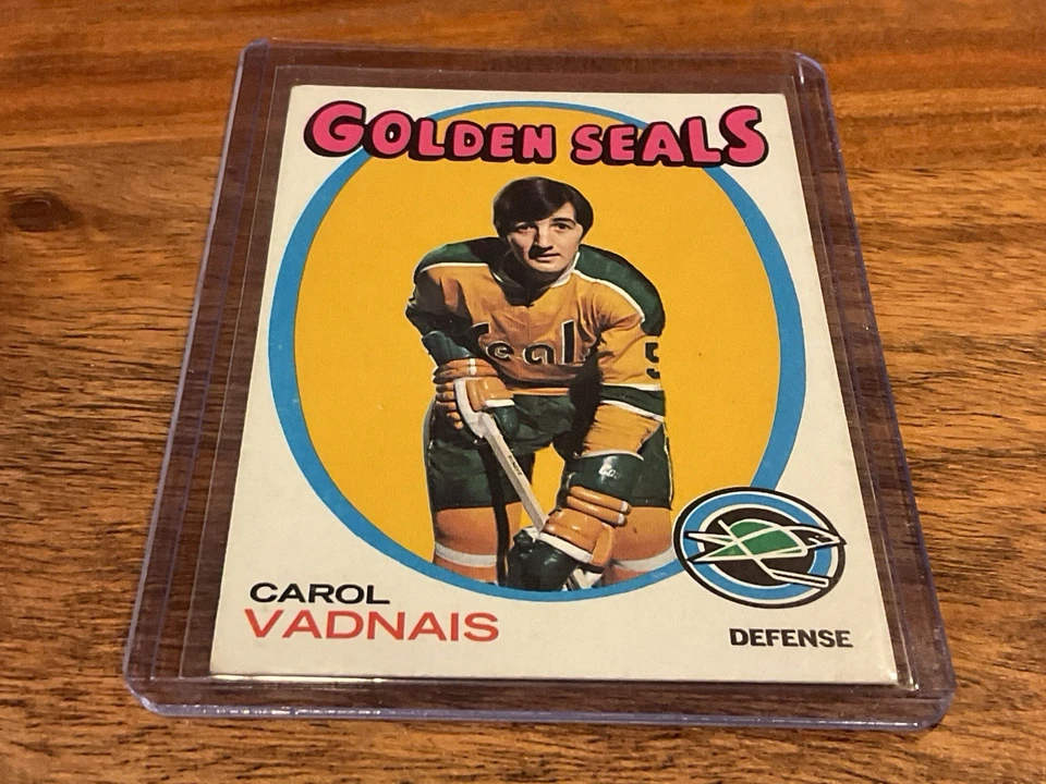 1971-72 Topps #46 Carol Vadnais - California Golden Seals (invM1) - Image 2 of 3