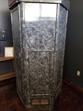 HEX Used Grey Stand-up Tanning Booth 220 Volt