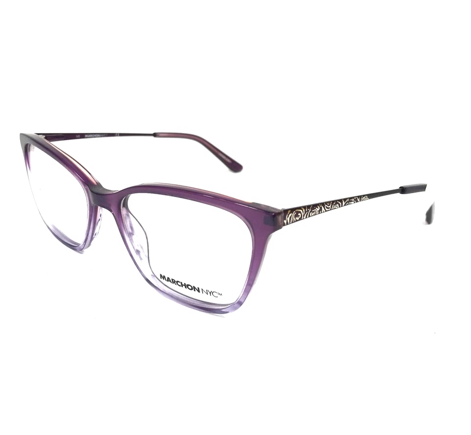 Marcos de gafas Marchon NYC M-5017 524 púrpura degradado ojo de gato 54-17-140 Foto 4 de 4