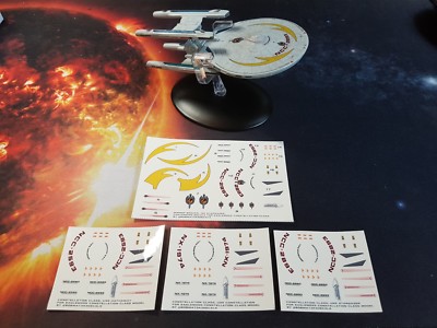 Constellation Class USS STARGAZER Aufkleber Set - EAGLEMOSS STAR TREK KEIN MODELL