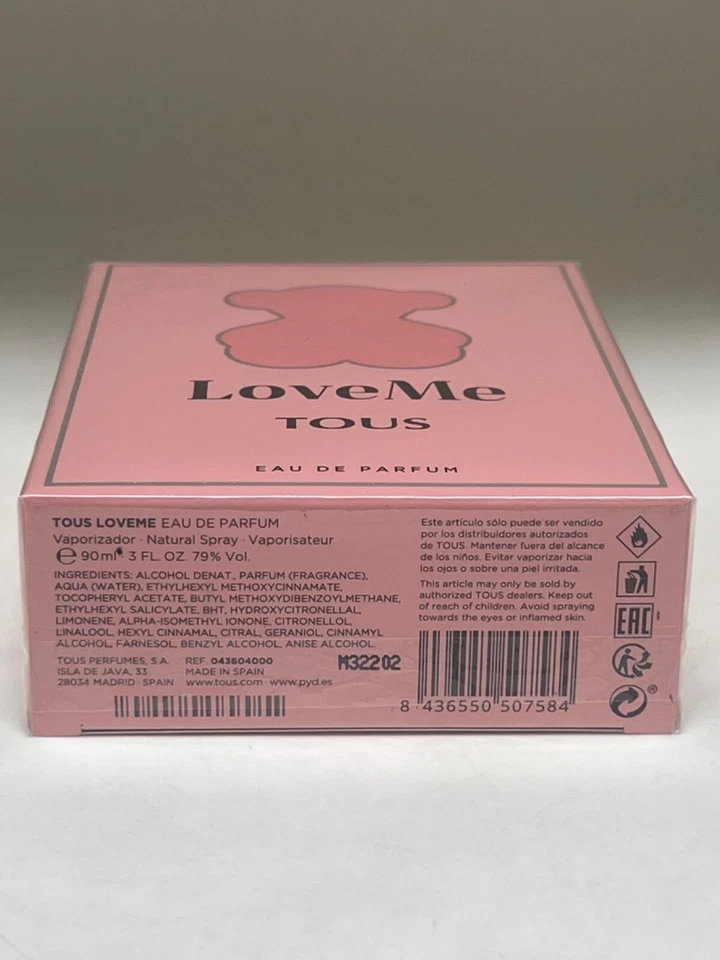LOVE ME * Tous 3,0 oz / 90 ml Eau de Parfum (EDP) Mujer Perfume Spray Foto 4 de 4