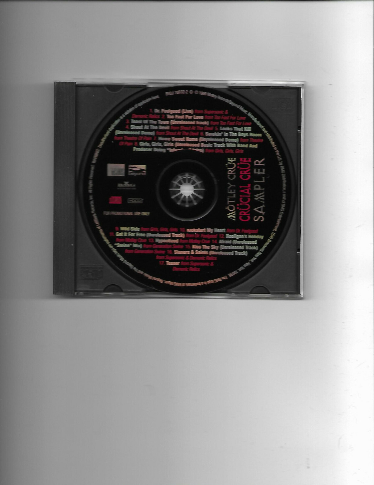 Motley Crue- Crucial Crue Sampler fr.Motley Crue Reissues 17 cuts **Promo Only**