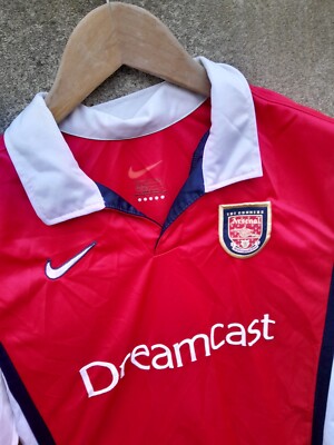 Arsenal 1999-2000 home football shirt / jersey. large boys | eBay