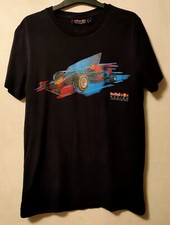 VINTAGE RED BULL FORMULA ONE F1 RACING TEAM BLACK GRAPHIC T SHIRT MID 2010s M RB