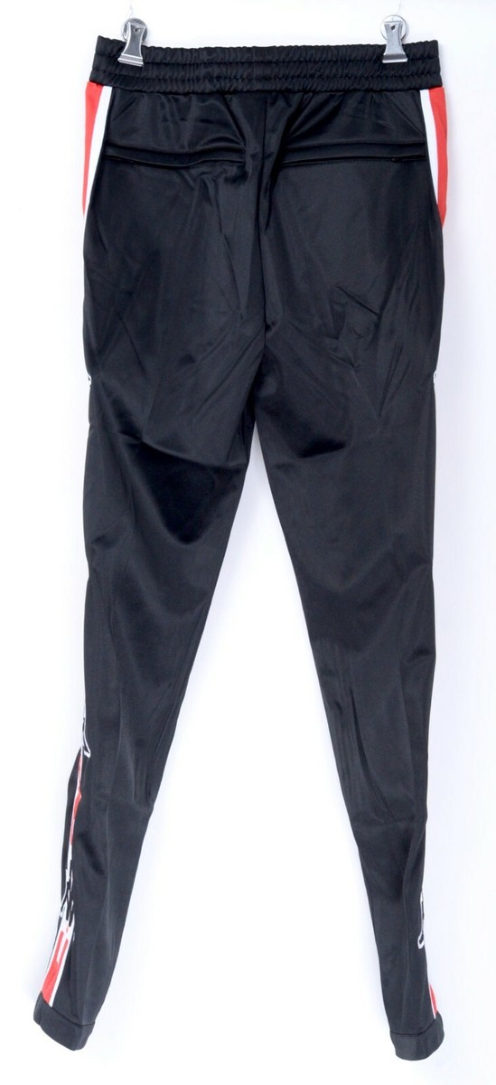 NWT $530 MARCELO BURLON Black Red 'Kappa Gradient' Print