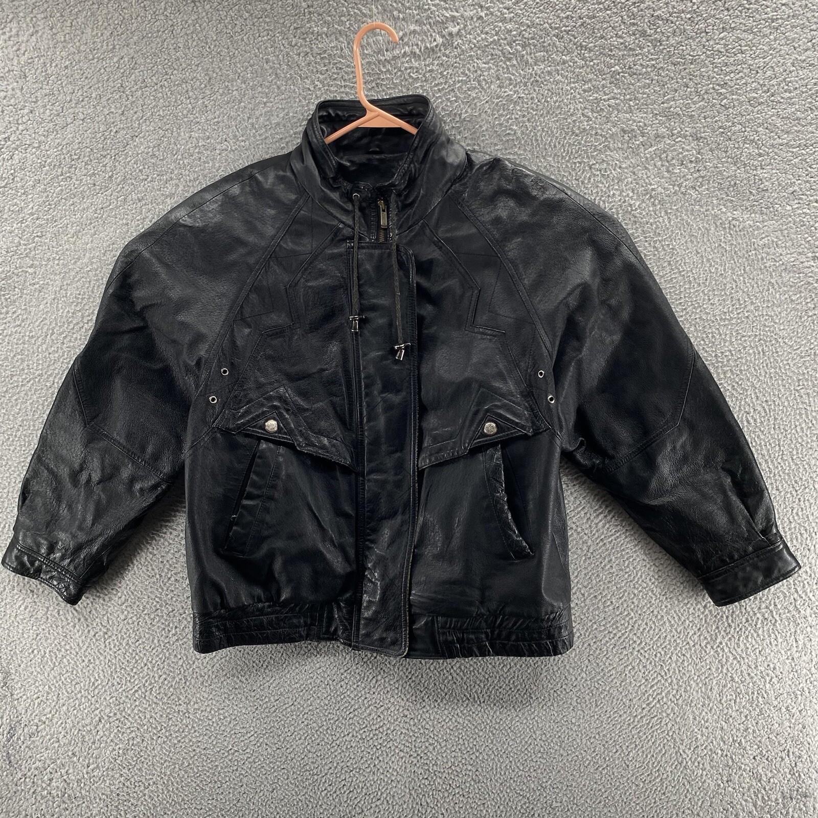 Wilsons Jacket Men Extra Large Black Leather Bike… - image 1