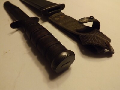 1*V様 ベトナム戦争　USN KA-BAR Mk2 　ww2 World War II USN MK2 KA-BAR & Sheath WWII WW2 KABAR Fighting Knife
