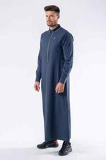Al Ameer Lawung Mens Thobe Jubba Arab Islamic Long Dress Muslim Dishdasha AA2418