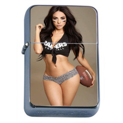 Chola Pin Up Girls D3 Flip Top Oil Lighter Wind Resistant  Gangsta 