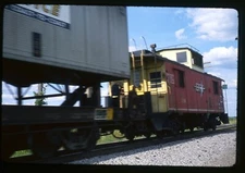 Railroad Slide - Detroit Toledo & Ironton #116 Caboose 1982 Riga Michigan Train