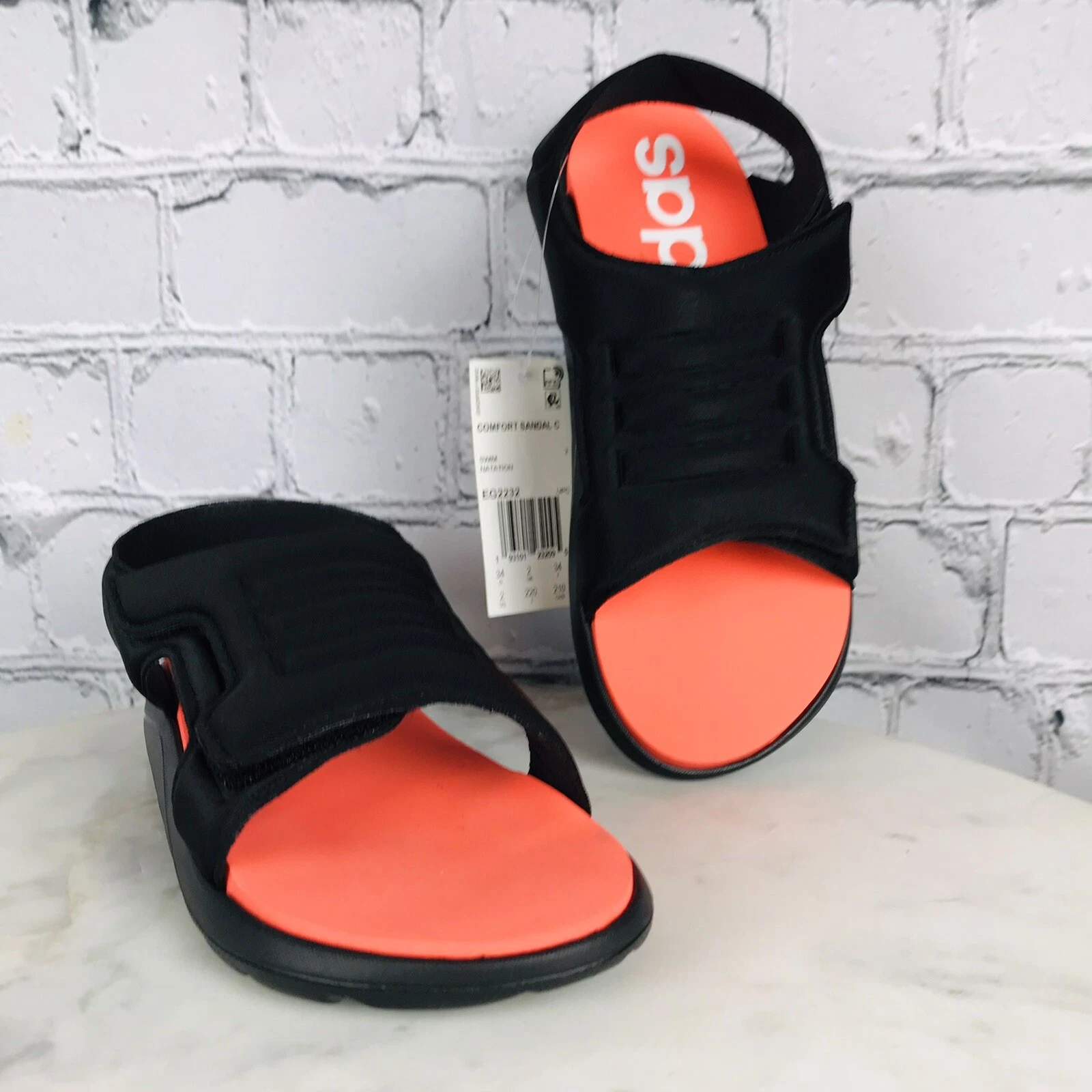 Sandali adidas comodi C nuoto bambini ragazzi taglia 2 nuovi con etichetta