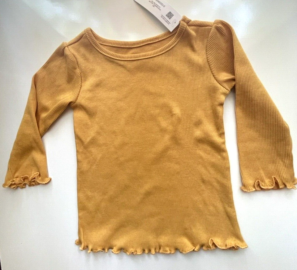 Garanimals Niña Bebé Niño 12 Meses Manga Larga Rosa Mostaza Lote 2 Piezas Nuevo Foto 2 de 4