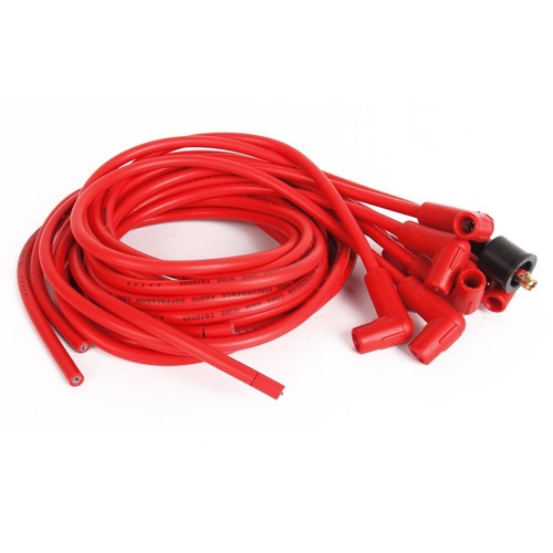 8mm Universal Ignition Spark Plug Wire Kit 4041 Cut to Length 90 Degree Boots US - Picture 6 of 9