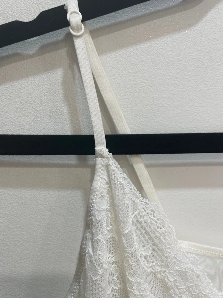 Vintage In Bloom by Jonquil White Lace Satin Slip XL Bridal Nightgown Trad Wife - Image 4 of 4