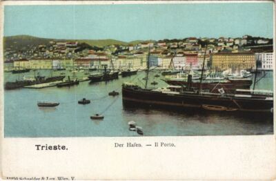 CPA AK TRIESTE Il porto ITALY (990428)