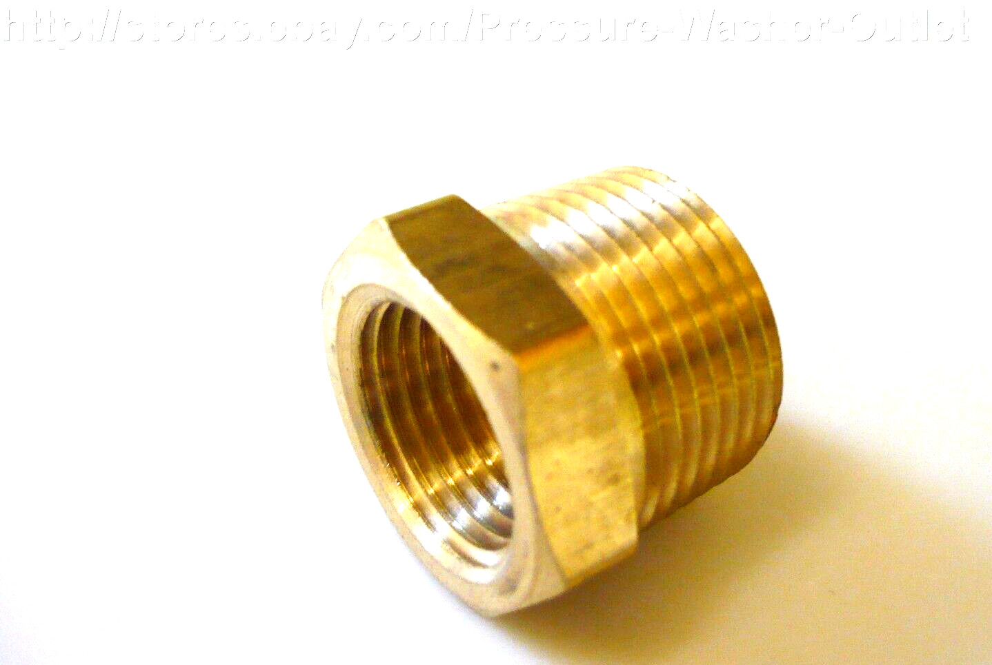 Brass 1/4" x 1/8" HEX REDUCING BUSHING USA NPT