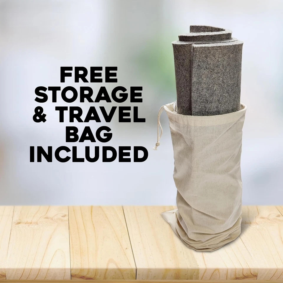 Alfombra de prensado de lana 36" X 18" XL Nueva Zelanda, alfombrilla de planchar para acolchado y... Foto 4 de 4