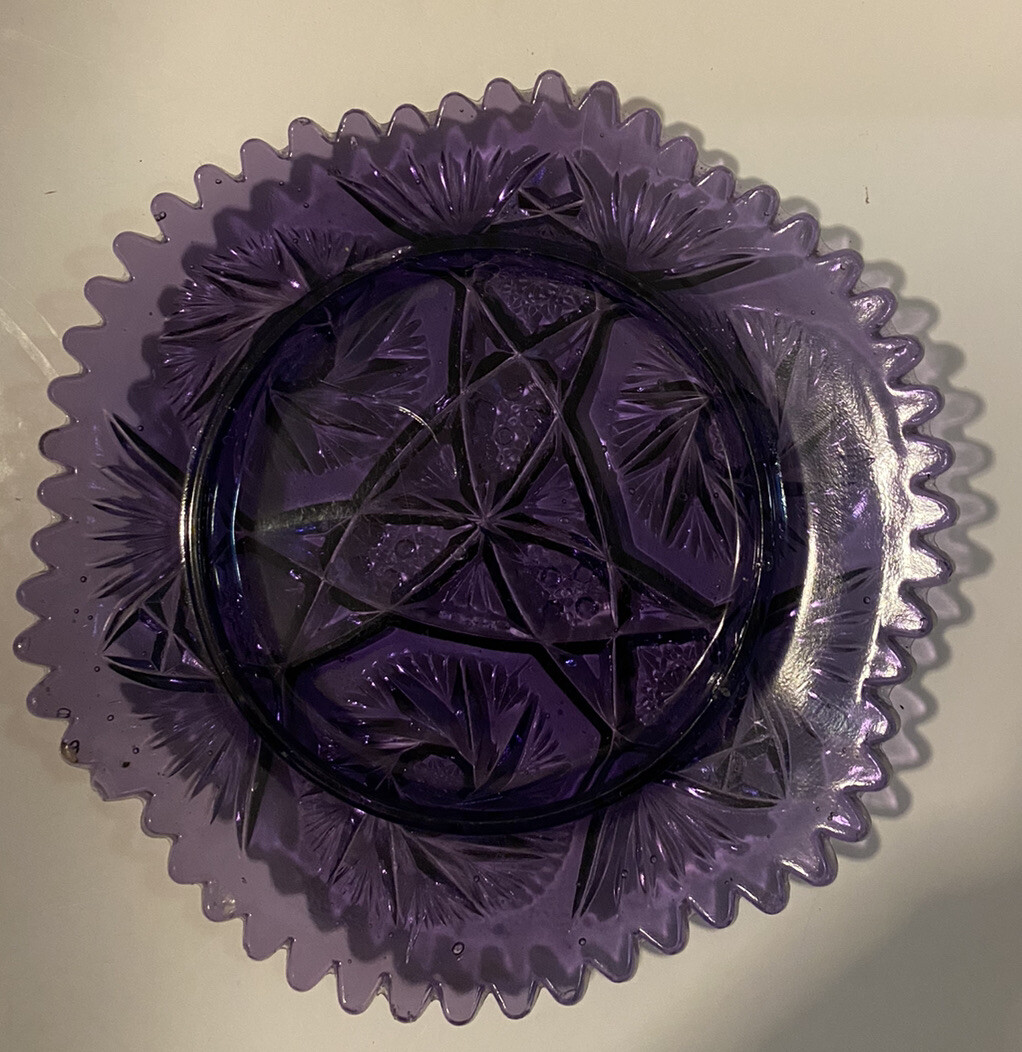 Antique amethystpurple glass butter dish 💜 eBay