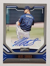 2020 Panini Chronicles Playbook #PA-MS Mike Soroka Auto #50/99 Atlanta Braves