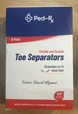 Ped-Rx Toe Separators Flexible And Durable 6-Pack