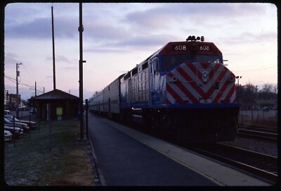Original Schienenrutsche - RTA Metra 608+ Fox Lake IL 27.11.1993 