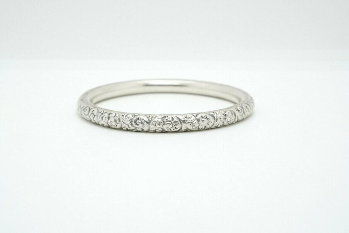 Antique Art Nouveau C & H Co Sterling Silver Ornate Floral