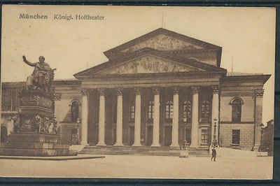 Bavaria Magnificent SW-AK Munich on 19.8.1913 Run to the USA