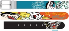 Ed Hardy Surf Crazy Reversible Belt - BX95410EHQA