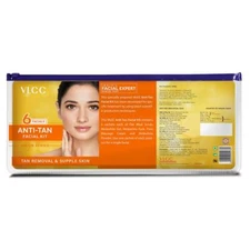 VLCC Anti Tan Facial Kit 6 Facials 300g | Brightening Tan Removal Skincare