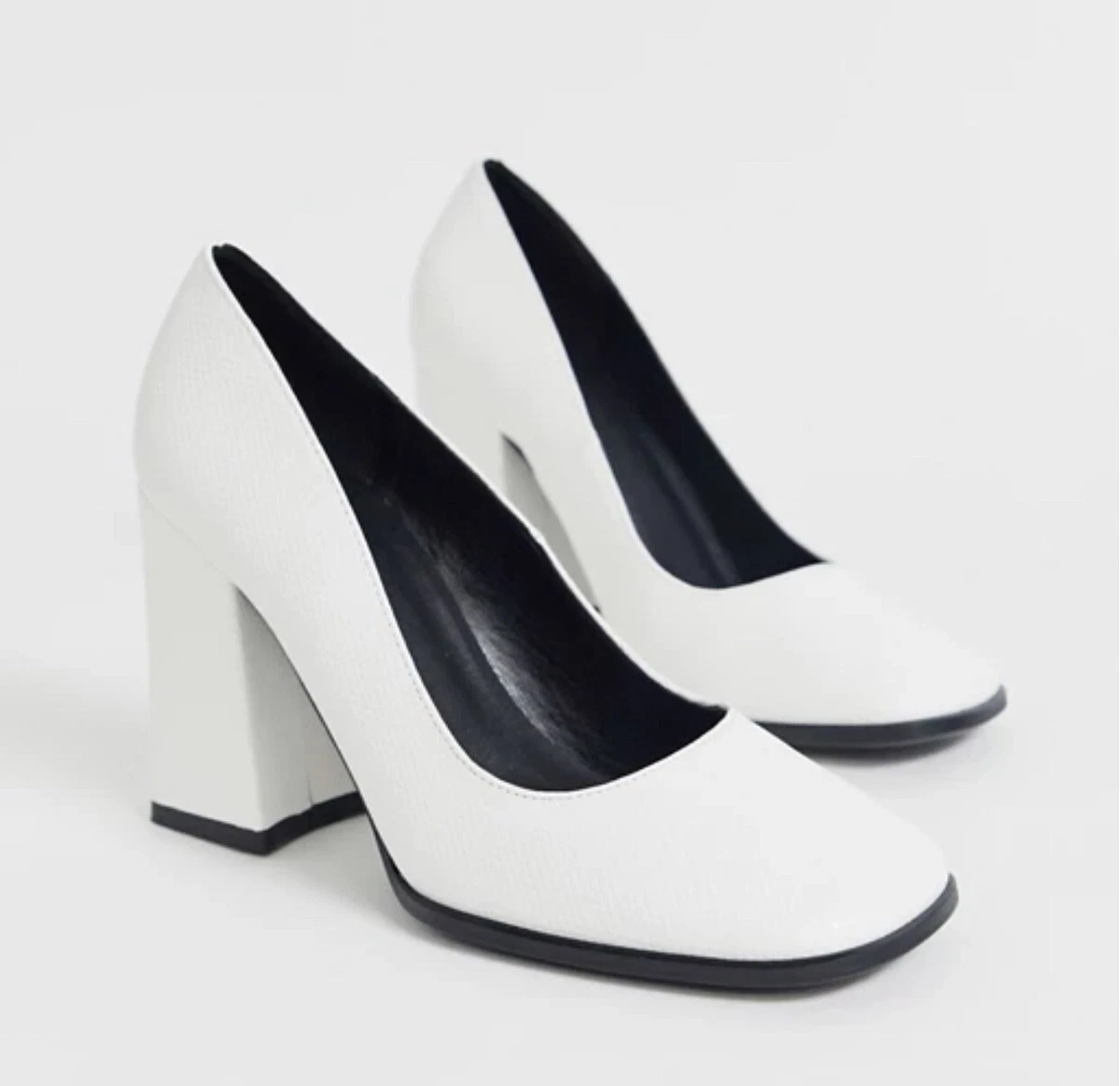 Buy Truffle Collection White Block Heels - Heels for Women 19256468 | Myntra