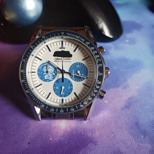Men's OMGA 42mm "Snoopy" omage, VK63, saphirre, working dials, chrono - Picture 3 of 10