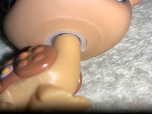 Littlest Pet Shop Brown - Orange Swirl Spots Armadillo -Snowflake Eyes - Picture 10 of 10